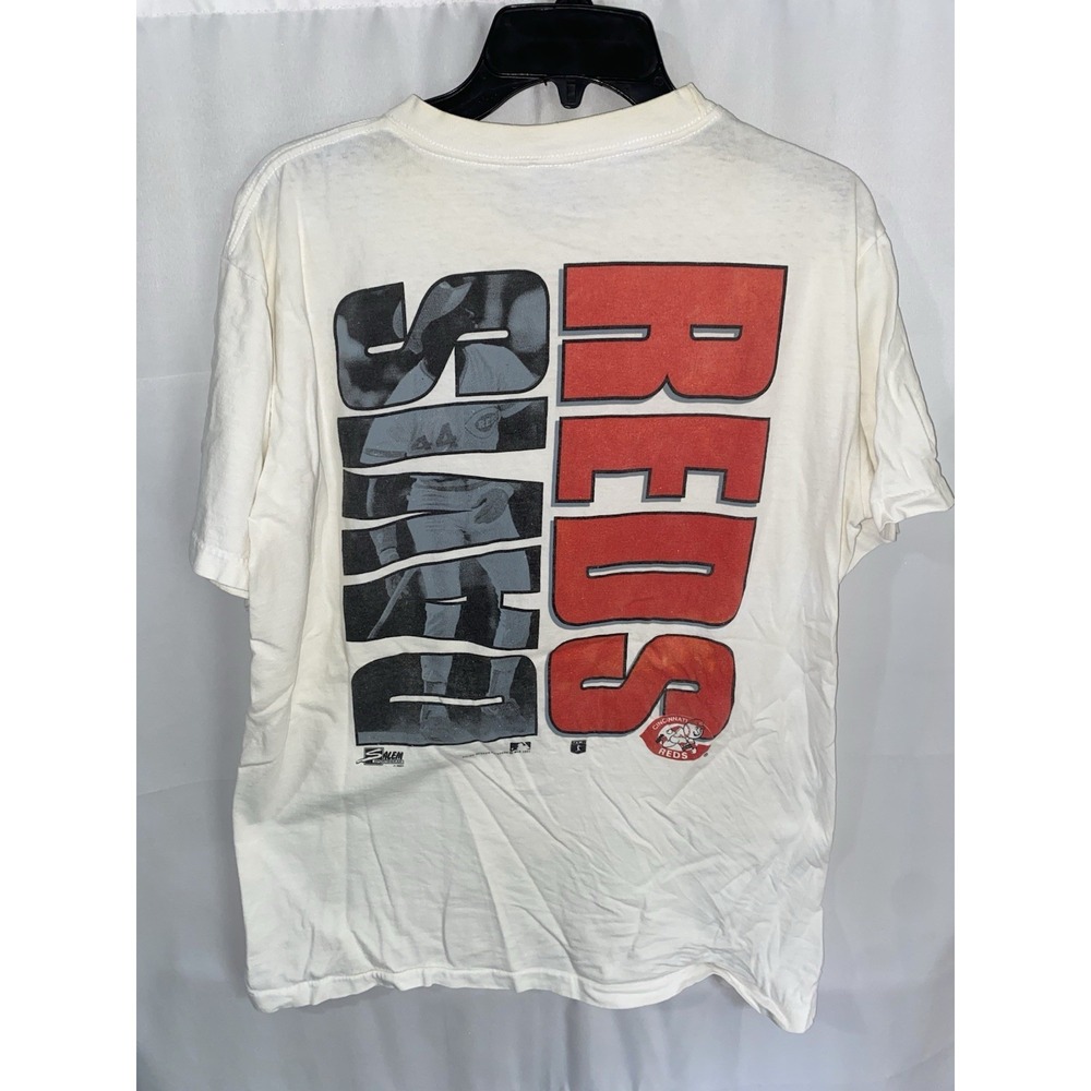 Vintage Salem Sportswear Eric Davis Cincinnati Reds T-Shirt Large Made USA